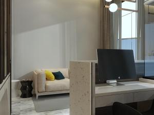 TV a/nebo společenská místnost v ubytování Thiên Thanh