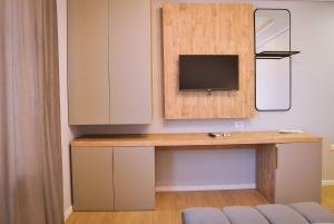 TV a/nebo společenská místnost v ubytování Hotel Jurgen