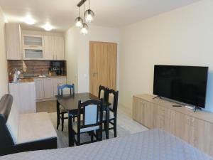 A kitchen or kitchenette at Borovets Gardens Apartment A27