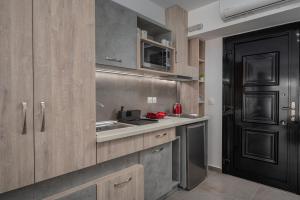 Kuchyň nebo kuchyňský kout v ubytování Dandelion Suites