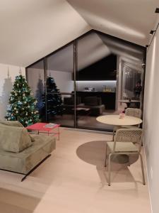Posezení v ubytování V&V RentRoom Design