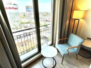 Balkón nebo terasa v ubytování Türkmen Riverside Hotel Adana