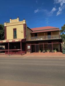 a building on the corner of a street at Avon Terrace Guest House in York