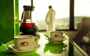 Příslušenství pro přípravu čaje a kávy v ubytování Grand Hotel Ambasciatori Wellness & Spa