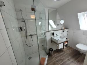 Koupelna v ubytování Hotel zum ehem. königl. Bayr. Forsthaus