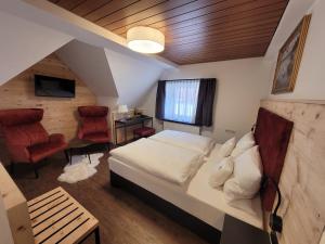 TV a/nebo společenská místnost v ubytování Hotel zum ehem. königl. Bayr. Forsthaus