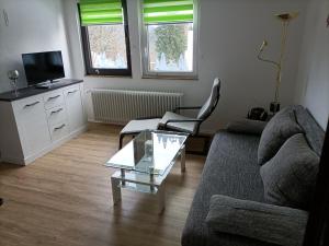 Ein Sitzbereich in der Unterkunft Landhaus Dahlem