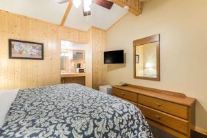 En eller flere senge i et værelse på Econo Lodge