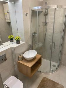 Koupelna v ubytování Apartament CITY Ustroń + 9 fotografií