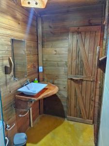 Ванная комната в Pousada Rancho Sêmani