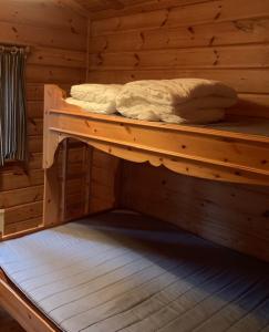 Двуетажно легло или двуетажни легла в стая в Stuga Sälen Kläppen 5 bäddar uthyres veckovis Söndag - Söndag