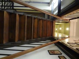 
a stairway leading up to a staircase at Abode Bombay in Mumbai
