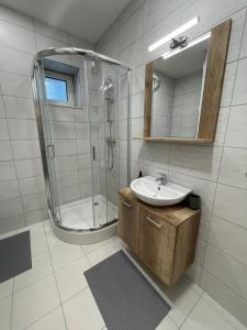Łazienka w obiekcie Apartmány Herc