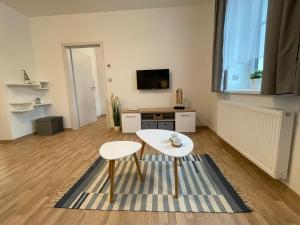 Telewizja i/lub zestaw kina domowego w obiekcie Apartmány Herc