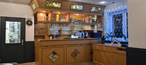 The lounge or bar area at Hotel Lamm