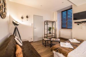 TV a/nebo společenská místnost v ubytování NOUVEAU - L'Atelier - Centre Ville