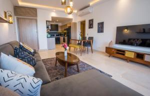 מטבח או מטבחון ב-OSKENA Azzurra Sahl Hasheesh Hurghada