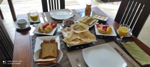 Breakfast options available to guests at Mansala Safari House