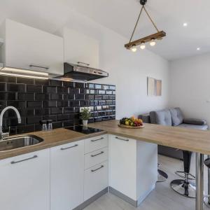 Kuchyň nebo kuchyňský kout v ubytování Luxury apartments SKALINADA near beaches, Tisno - Dalmatia