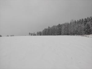 Apartmán u Fryšávky v zime