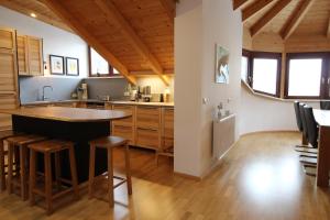 Kuchyňa alebo kuchynka v ubytovaní KELCHALM Superior Apartment
