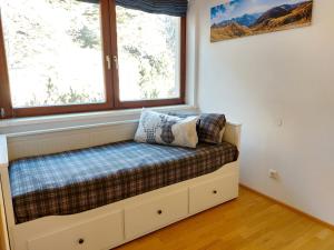 Posteľ alebo postele v izbe v ubytovaní KELCHALM Superior Apartment