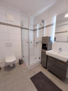 Kúpeľňa v ubytovaní KELCHALM Superior Apartment