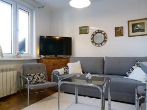 TV a/nebo společenská místnost v ubytování Apartament BB Źródlana