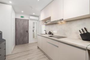 Kuchyň nebo kuchyňský kout v ubytování Apartments Penkala