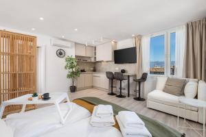 TV a/nebo společenská místnost v ubytování Apartments Penkala