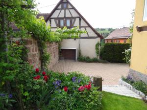 Zahrada ubytování Gîte La Glycine