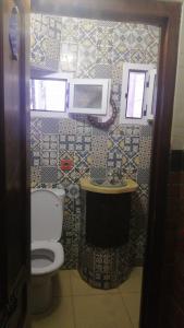 Koupelna v ubytování Hotel Abi khancha