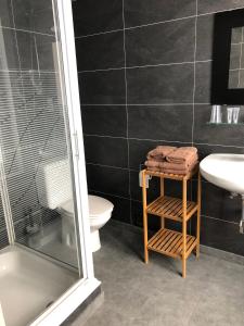 Koupelna v ubytování Hotel Oude Abdij + 33 fotografií