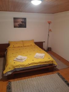 Posteľ alebo postele v izbe v ubytovaní Casa Rustica Malu Vanat