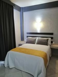 a bedroom with a large bed in a room at Habitaciones del Pacifico in Zihuatanejo +32 photos