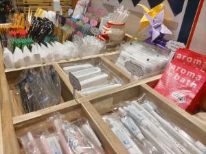 a store filled with lots of different types of items at Sotetsu Fresa Inn Nihombashi-Ningyocho in Tokyo