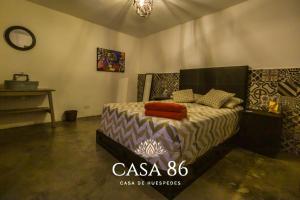 Cama o camas de una habitación en Casa 86