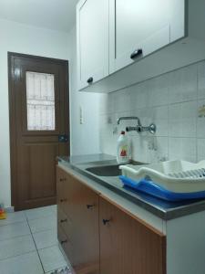 A kitchen or kitchenette at Agroikia