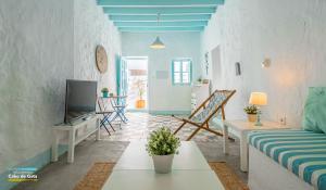 TV a/nebo společenská místnost v ubytování Casa AZUL