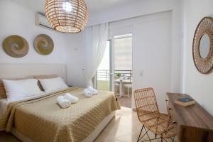 Posteľ alebo postele v izbe v ubytovaní Helen Luxury Holiday House with Sea View