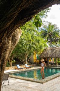 Bazén v ubytování Hacienda San Miguel Yucatan nebo v jeho okolí