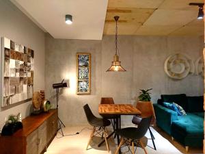 Posedenie v ubytovaní Apartament Siedlce Loft blisko centrum