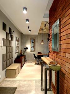 Część wypoczynkowa w obiekcie Apartament Siedlce Loft blisko centrum