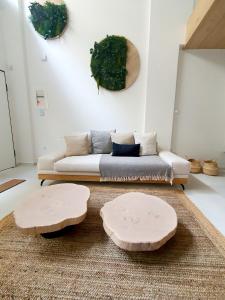 Posezení v ubytování Boho katoikia