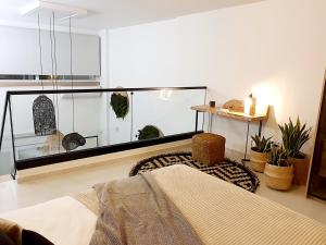Postel nebo postele na pokoji v ubytování Boho katoikia