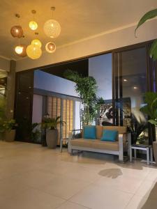 Гостиная зона в Hotel Naoz