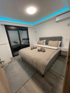 Postel nebo postele na pokoji v ubytování Luxury Villa Magic