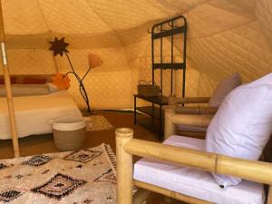 Postel nebo postele na pokoji v ubytování Glamping -420