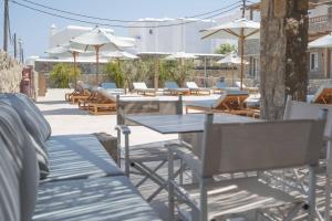 Uma varanda ou outra área externa em Argo Hotel