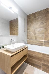 Kylpyhuone majoituspaikassa K46 Residence